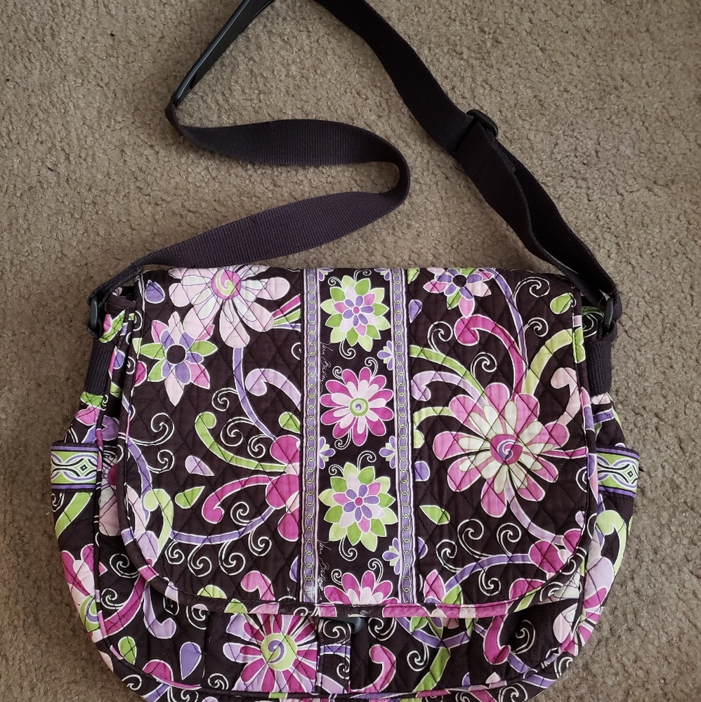 Vera Bradley Purple Punch Crossbody Bookbag